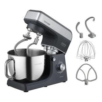 Concept RM6010 - Impastatrice planetaria da cucina DOUGH EXPERT 1900W/230V antracite/acciaio inox