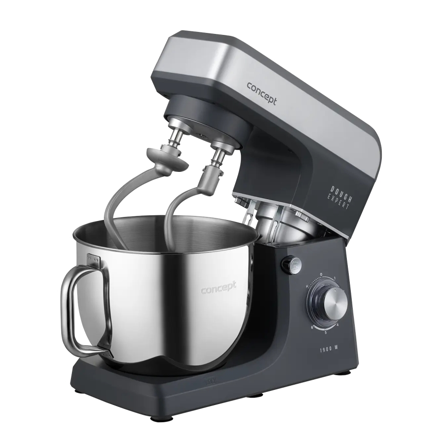 Concept RM6010 - Impastatrice planetaria da cucina DOUGH EXPERT 1900W/230V antracite/acciaio inox