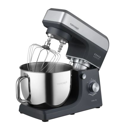 Concept RM6010 - Impastatrice planetaria da cucina DOUGH EXPERT 1900W/230V antracite/acciaio inox