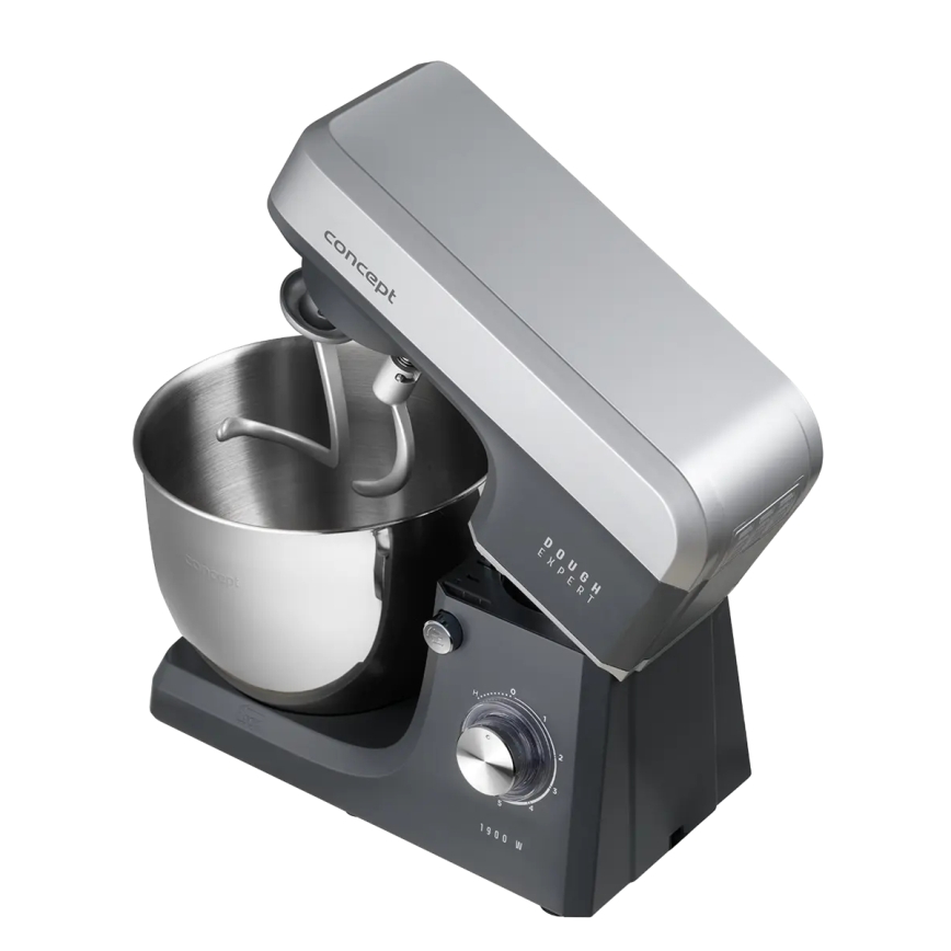 Concept RM6010 - Impastatrice planetaria da cucina DOUGH EXPERT 1900W/230V antracite/acciaio inox