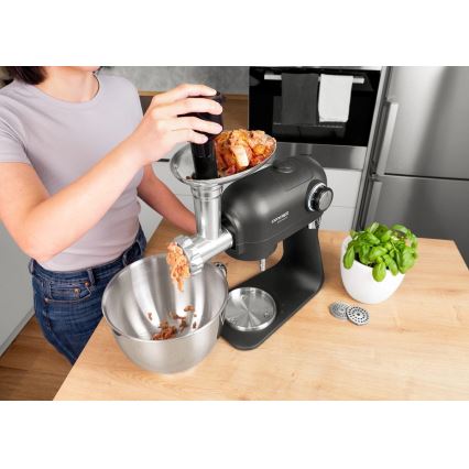 Concept RM8000 - Robot da cucina con ciotola in acciaio inox 1200 W/230 V, nero