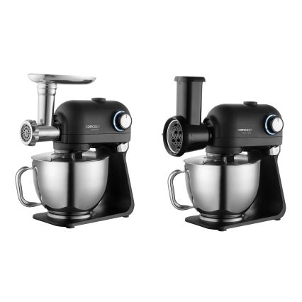 Concept RM8000 - Robot da cucina con ciotola in acciaio inox 1200 W/230 V, nero