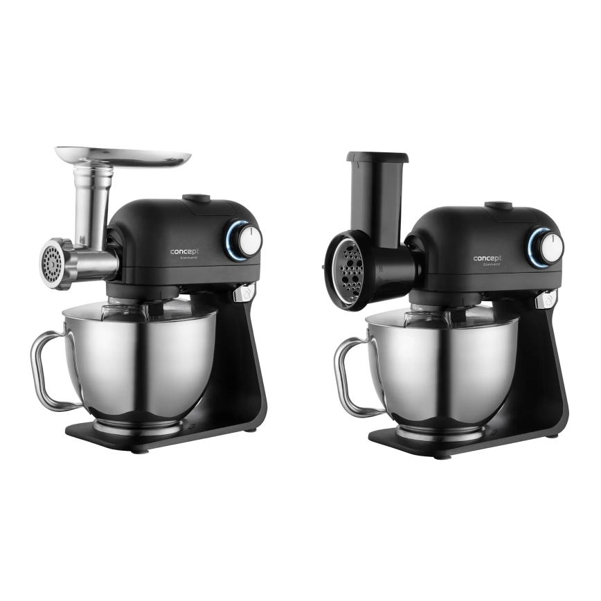 Concept RM8000 - Robot da cucina con ciotola in acciaio inox 1200 W/230 V, nero