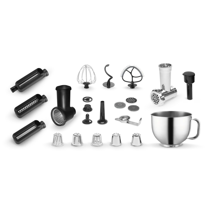 Concept RM8000 - Robot da cucina con ciotola in acciaio inox 1200 W/230 V, nero