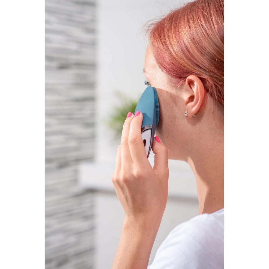 Concept SK9100 - Spazzolino detergente per il viso SONIVIBE 2W/5V 250 mAh IPX7 blu
