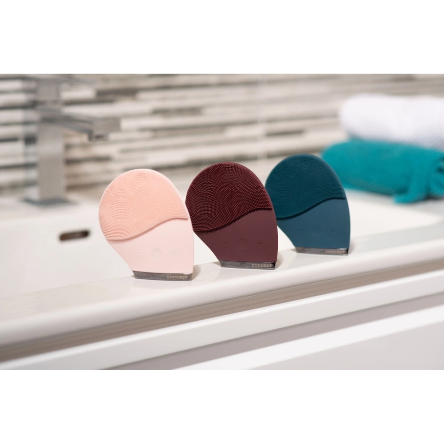 Concept SK9100 - Spazzolino detergente per il viso SONIVIBE 2W/5V 250 mAh IPX7 blu