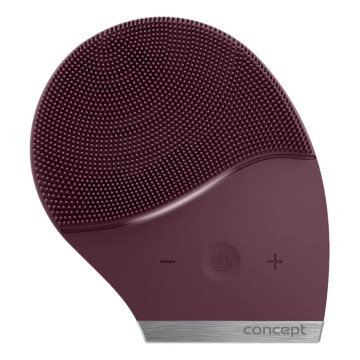 Concept SK9101 - Spazzola detergente per il viso SONIVIBE 2W/5V 250 mAh IPX7 rossa