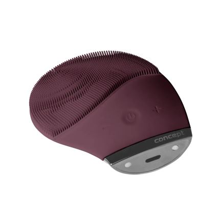 Concept SK9101 - Spazzola detergente per il viso SONIVIBE 2W/5V 250 mAh IPX7 rossa