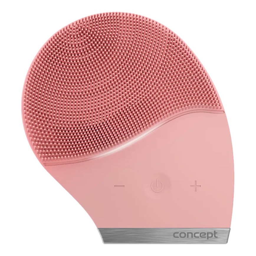 Concept SK9102 - Spazzola detergente per il viso SONIVIBE 2W/5V 250 mAh IPX7 rosa