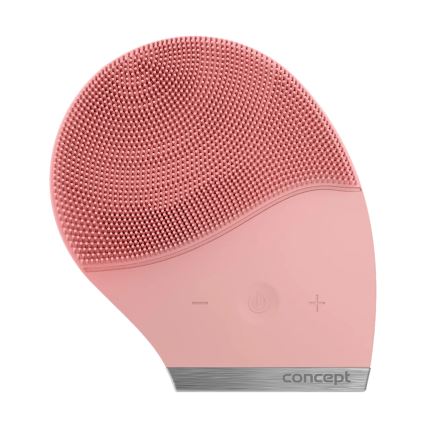 Concept SK9102 - Spazzola detergente per il viso SONIVIBE 2W/5V 250 mAh IPX7 rosa