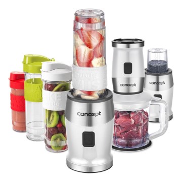 Concept SM3391 - Frullatore per smoothie con accessori 700W/230V bianco
