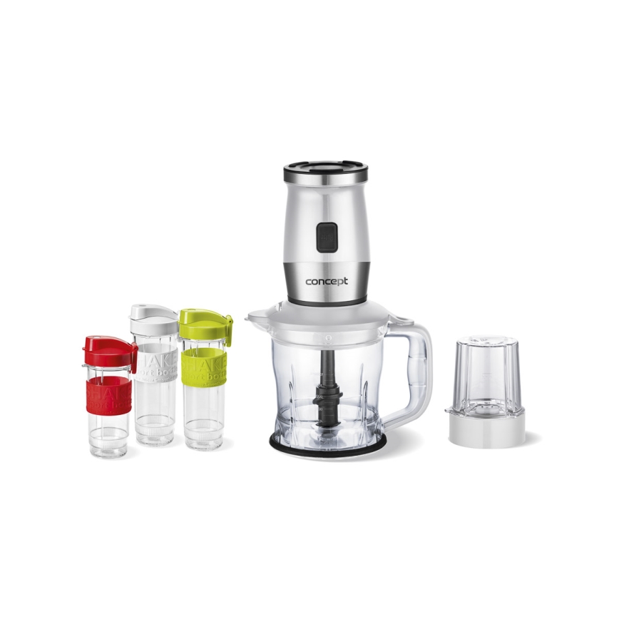 Concept SM3391 - Frullatore per smoothie con accessori 700W/230V bianco