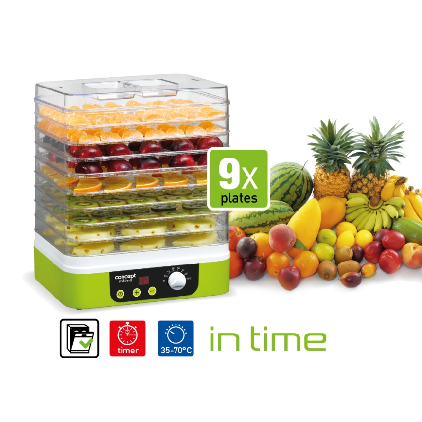 Concept SO1060 - Essiccatore per alimenti 260W/230V verde