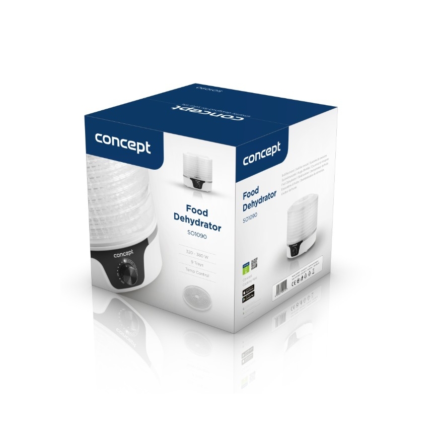 Concept SO1090 - Essiccatore per alimenti 380W/230V bianco