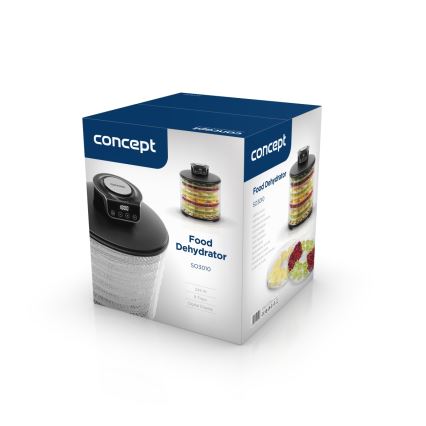 Concept SO3010 - Essiccatore per alimenti 245W/230V nero