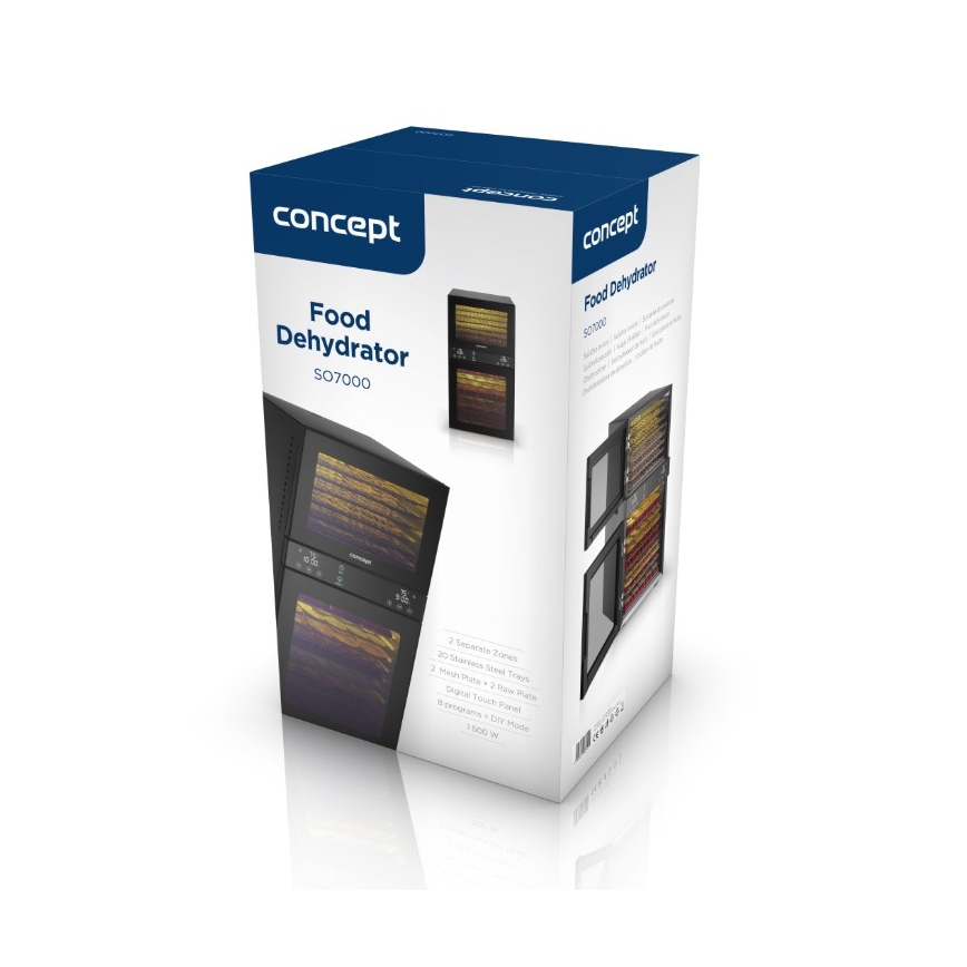 Concept SO7000 - Essiccatore per alimenti 1500 W/230 V nero