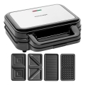 Concept SV3070 - Tostapane XXL 4 in 1 900W/230V nero/acciaio inox