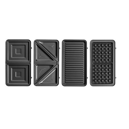 Concept SV3070 - Tostapane XXL 4 in 1 900W/230V nero/acciaio inox