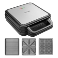 Concept SV3080 - Macchina per i panini FAMILY 3in1 1200W/230V nero/acciaio inossidabile