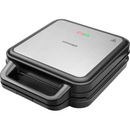 Concept SV3080 - Macchina per i panini FAMILY 3in1 1200W/230V nero/acciaio inossidabile