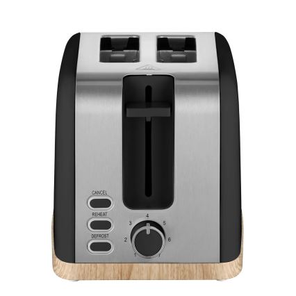 Concept TE2016 - Tostapane per 2 fette con griglia riscaldante 930W/230V, nero