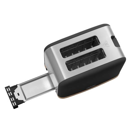 Concept TE2016 - Tostapane per 2 fette con griglia riscaldante 930W/230V, nero