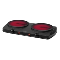 Concept VE3060 - Fornello elettrico a due piastre 2500W/230V nero