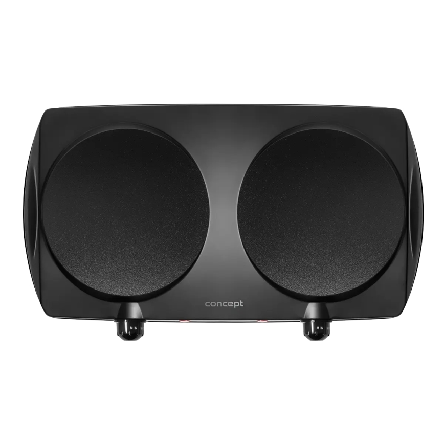 Concept VE3060 - Fornello elettrico a due piastre 2500W/230V nero
