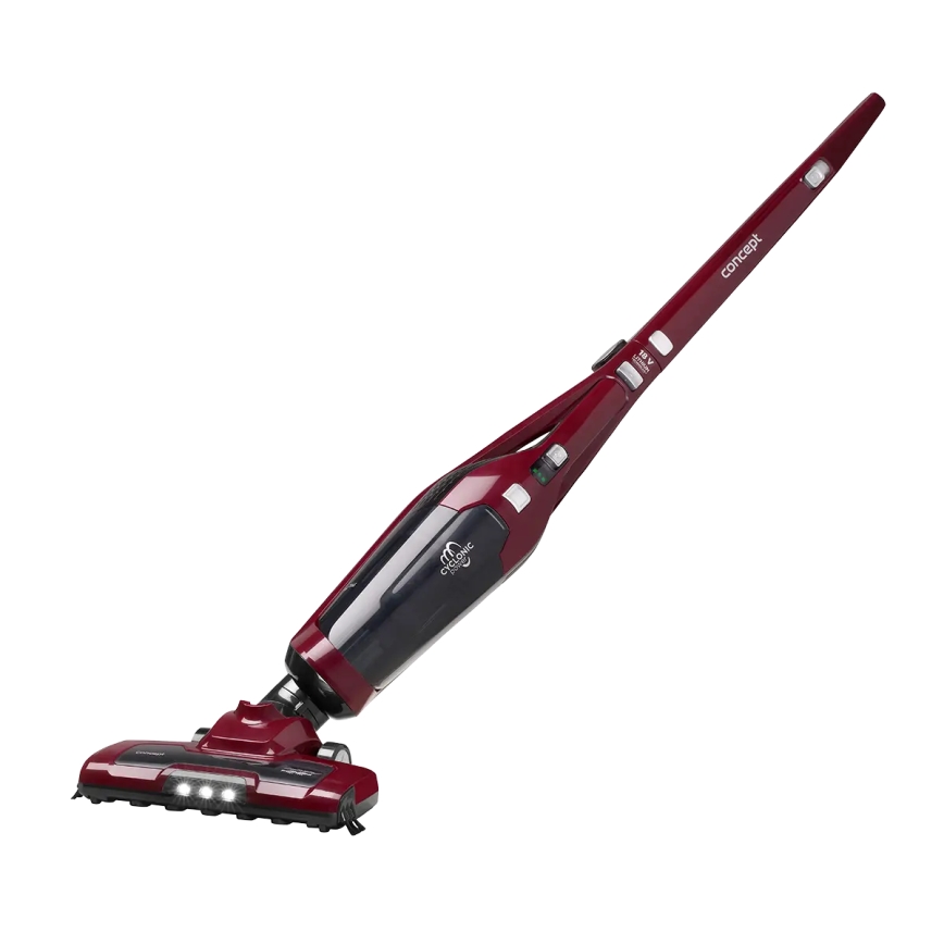 Concept VP4136 - Aspirapolvere a scopa cordless 2 in 1 100W/22,2V 2200 mAh rosso