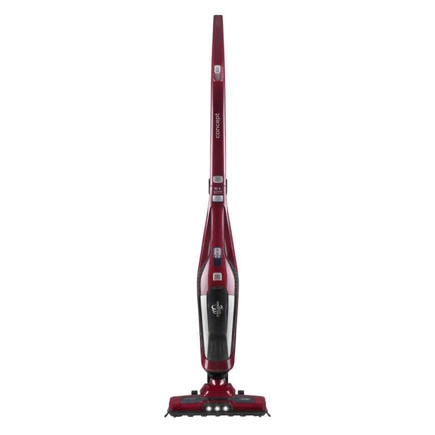 Concept VP4136 - Aspirapolvere a scopa cordless 2 in 1 100W/22,2V 2200 mAh rosso