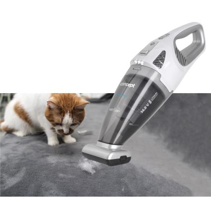 Concept VP4370 - Aspirapolvere portatile WET & DRY PERFECT CLEAN 90W/14,8V 2200 mAh bianco