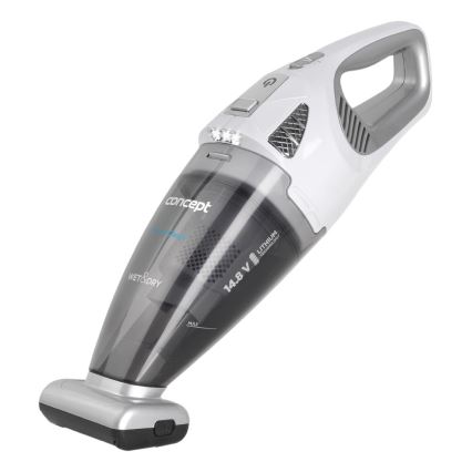 Concept VP4370 - Aspirapolvere portatile WET & DRY PERFECT CLEAN 90W/14,8V 2200 mAh bianco