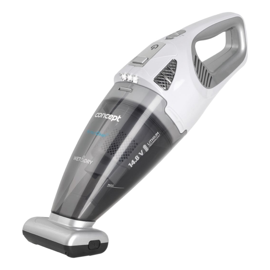 Concept VP4370 - Aspirapolvere portatile WET & DRY PERFECT CLEAN 90W/14,8V 2200 mAh bianco