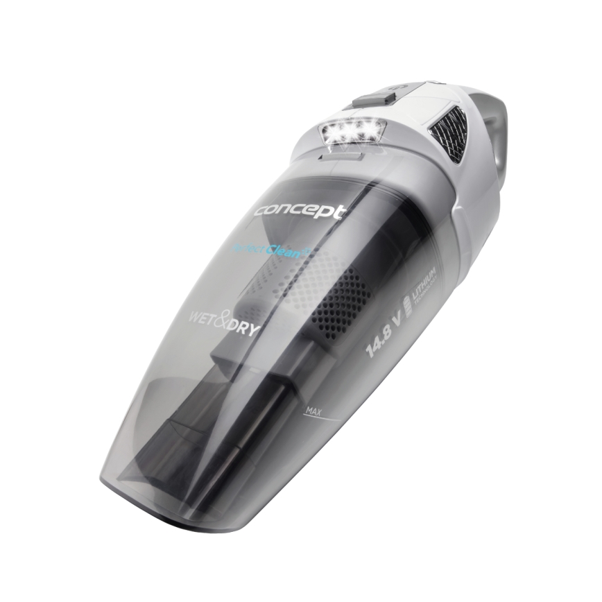 Concept VP4370 - Aspirapolvere portatile WET & DRY PERFECT CLEAN 90W/14,8V 2200 mAh bianco