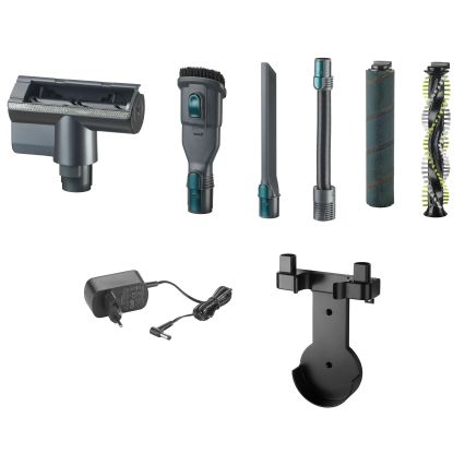 Concept VP6045 - Scopa elettrica 2 in 1 a bastone e portatile ICONIC SUCTION PRO, 450 W / 29,6 V, 2500 mAh, blu