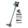 Concept VP6045 - Scopa elettrica 2 in 1 a bastone e portatile ICONIC SUCTION PRO, 450 W / 29,6 V, 2500 mAh, blu