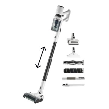 Concept VP6125 - Aspirapolvere 2-in-1 a scopa e portatile ICONIC Comfort Telescope 400W/29,6V 2000 mAh bianco