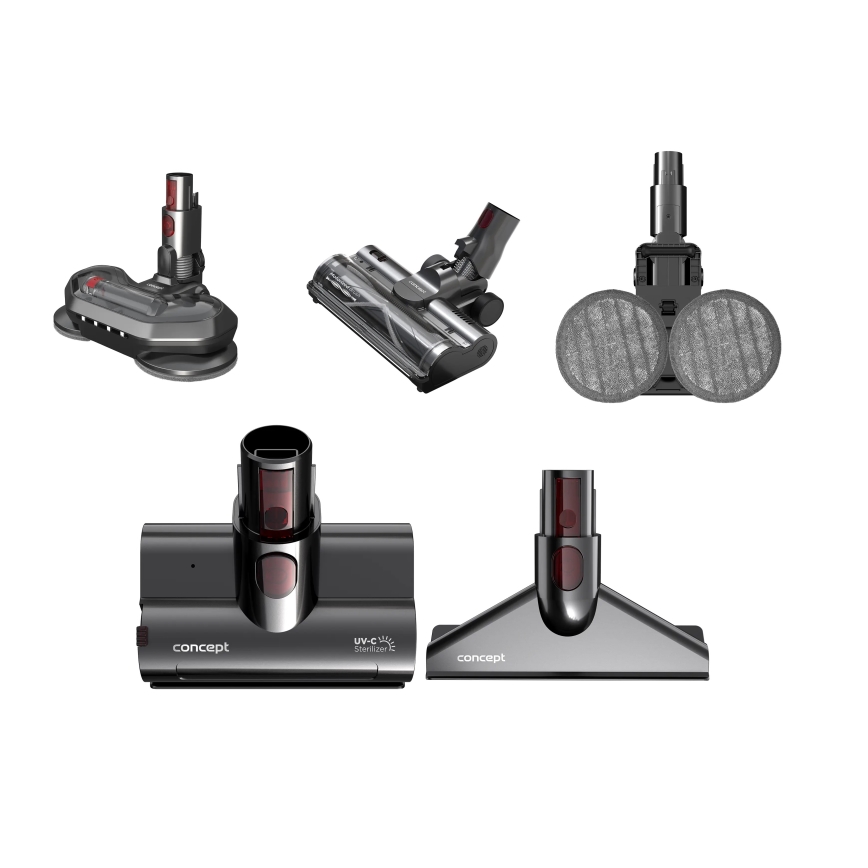 Concept VP6260 - Scopa elettrica 4-in-1 ULTIMATE PRO+ 500W/29,6V 2200 mAh nera