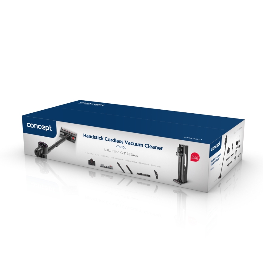 Concept VP6300 - Aspirapolvere scopa 5 in 1 ULTIMATE COMPLETE PRO 500W/25,9V 2500 mAh nero