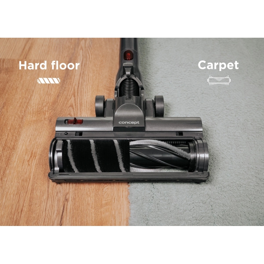 Concept VP6310 - Aspirapolvere a bastone 3 in 1 ULTIMATE COMPLETE LIGHT 420W/25,9V 2200 mAh nero