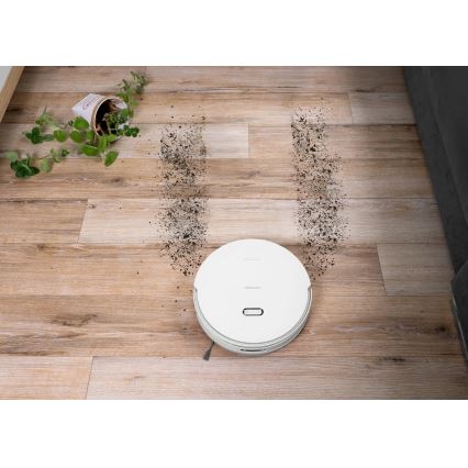 Concept VR4050 - Robot aspirapolvere intelligente 2 in 1 con funzione lavapavimenti OPTIMUS AQUA PRO LASER 3D 600W/230V 5200 mAh Wi-Fi bianco