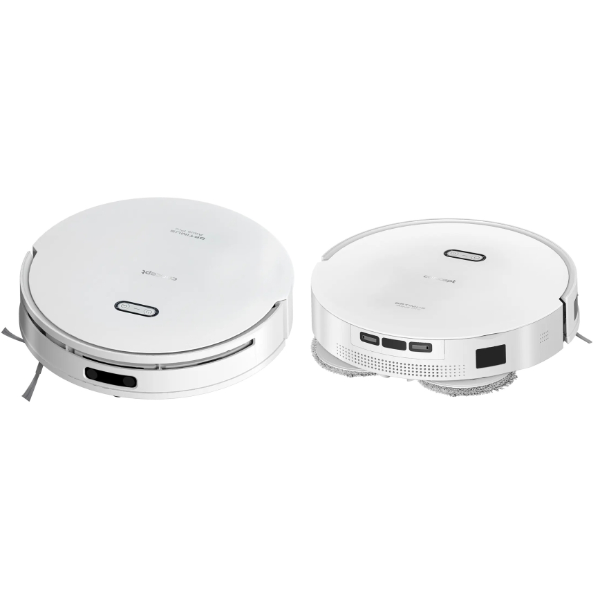 Concept VR4050 - Robot aspirapolvere intelligente 2 in 1 con funzione lavapavimenti OPTIMUS AQUA PRO LASER 3D 600W/230V 5200 mAh Wi-Fi bianco