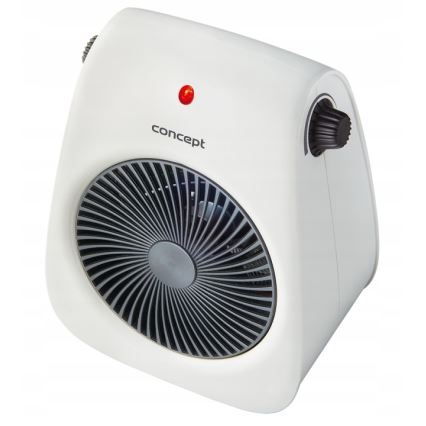 Concept vt7040 - Termoventilatore con resistenza 1000/2000W/230V, bianco