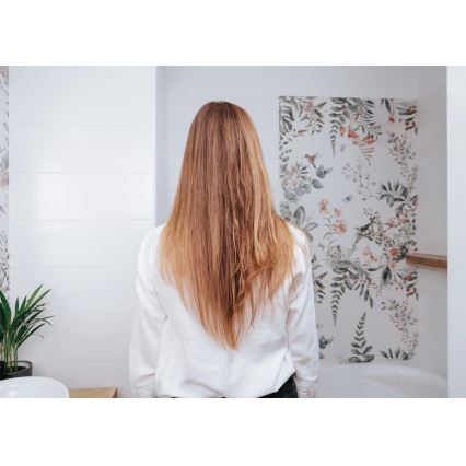 Concept VZ2110 - Piastra per capelli GLAM STYLE 48W/230V bianca/oro rosa