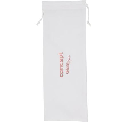 Concept VZ2110 - Piastra per capelli GLAM STYLE 48W/230V bianca/oro rosa