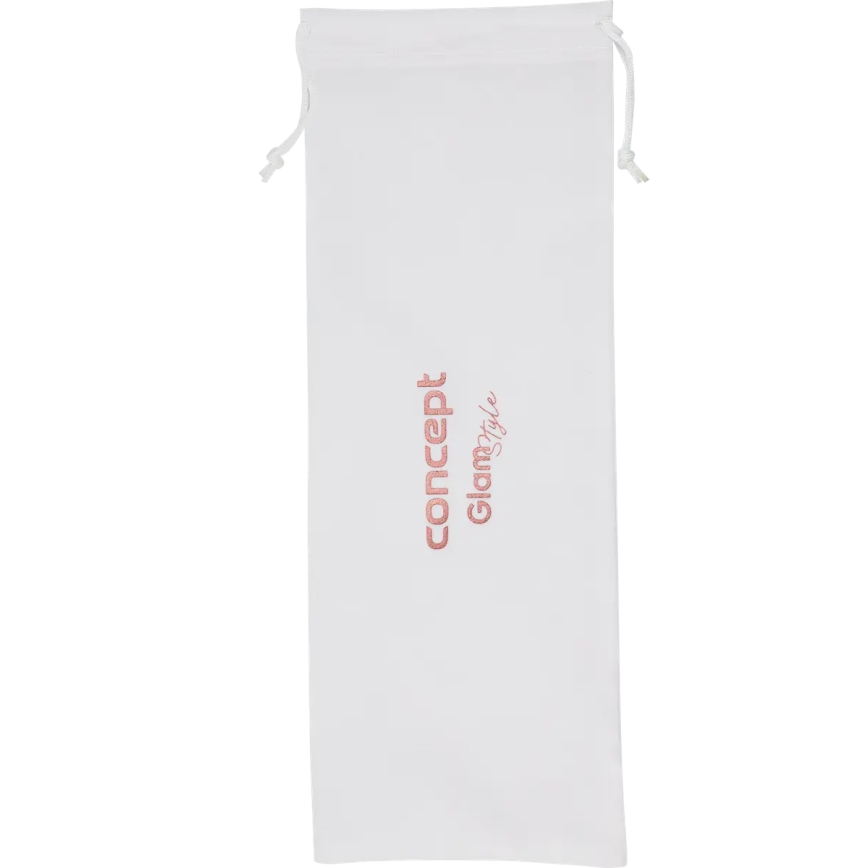 Concept VZ2110 - Piastra per capelli GLAM STYLE 48W/230V bianca/oro rosa