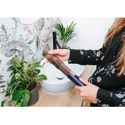 Concept VZ8100 - Piastra per capelli PROFI CARE 60W/230V blu/oro