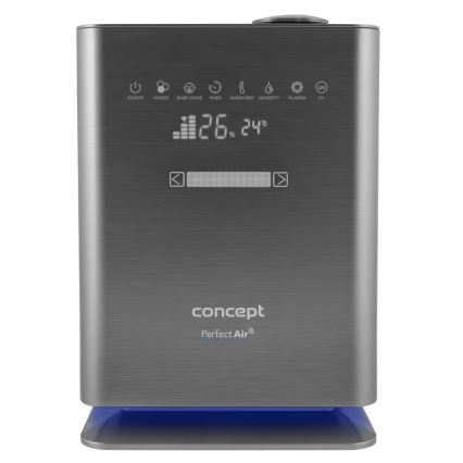 Concept ZV2021-  Umidificatore d'aria con diffusore di aromi PERFECT AIR SMART 4,6 l 110W/230V Wi-Fi antracite + telecomando