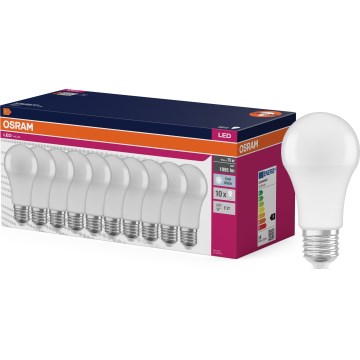 CONFEZIONE DA 10 lampadine LED CLASSIC A75 E27/10W/230V 4000K - Osram