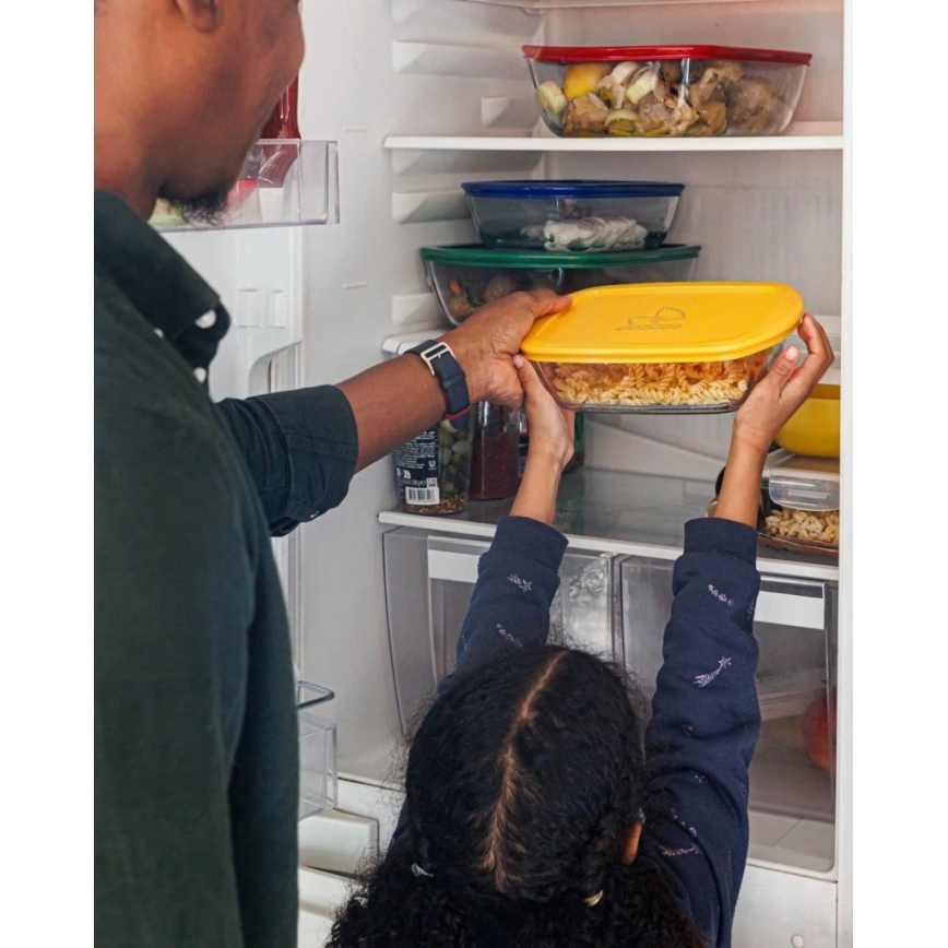 Confezione da 2 contenitori in vetro per alimenti PYREX 1,2/2,5 l